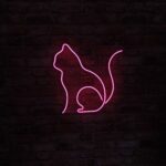 Kočka - Neon LED Classic