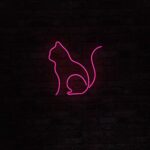 Kočka - Neon LED Classic
