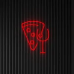 Pizza a víno - Neon LED Classic
